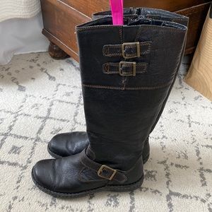 BOC Black Leather Tall Boots